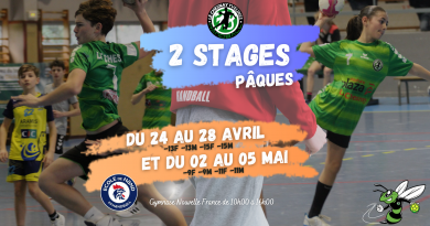 🤾🏼 Stage Pâques handball